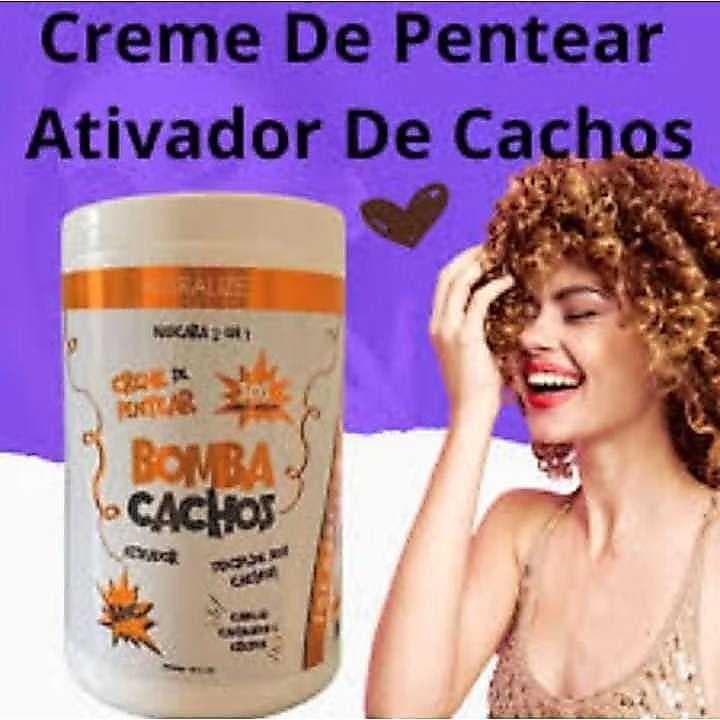 Máscara de Pentear 2 em 1 Creme de Pentear e Ativador de Cachos