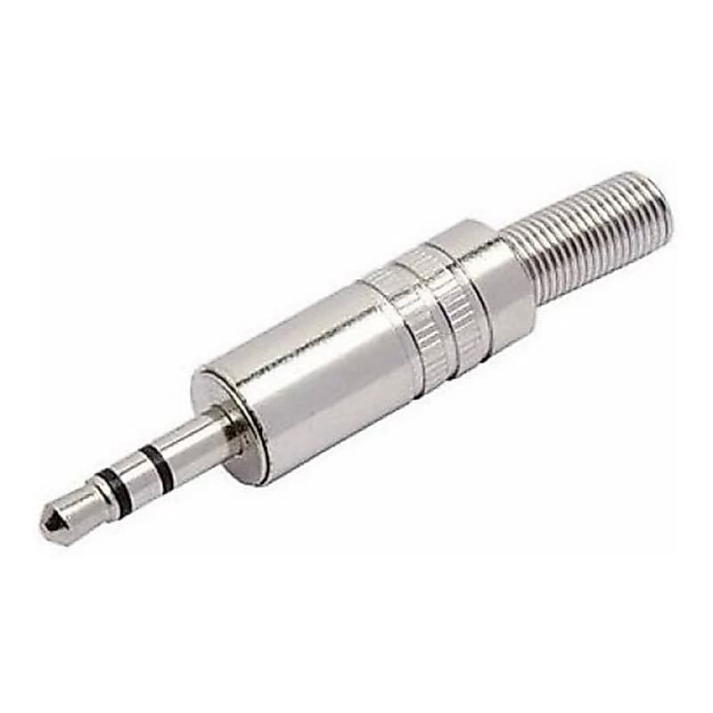 10 Uni. Conector P2 stereo Soldada Metal