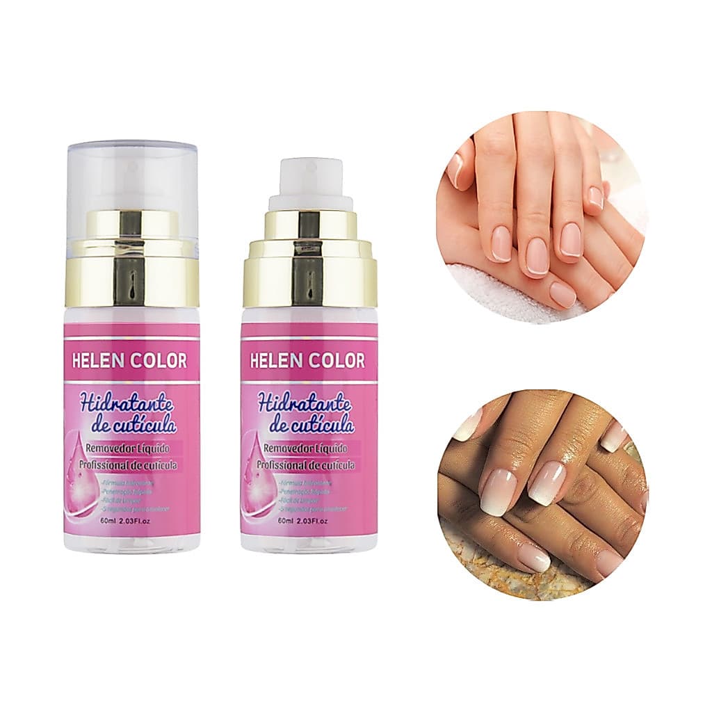 Hidratante e Removedor de Cutículas Helen Color 60ml Amolecedor de Cutículas Profissional