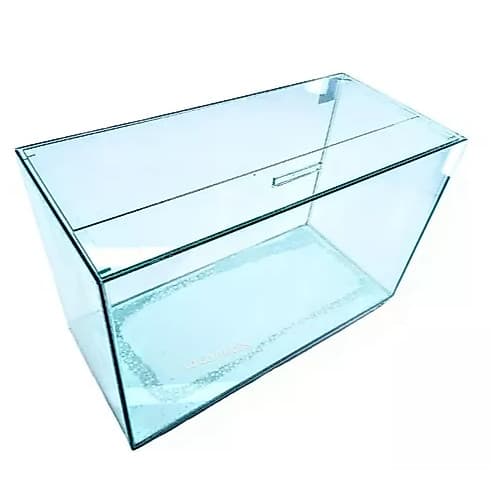 aquario 50x25x35 40 litros em vidro de 4mm para peixes e plantas ornamentais