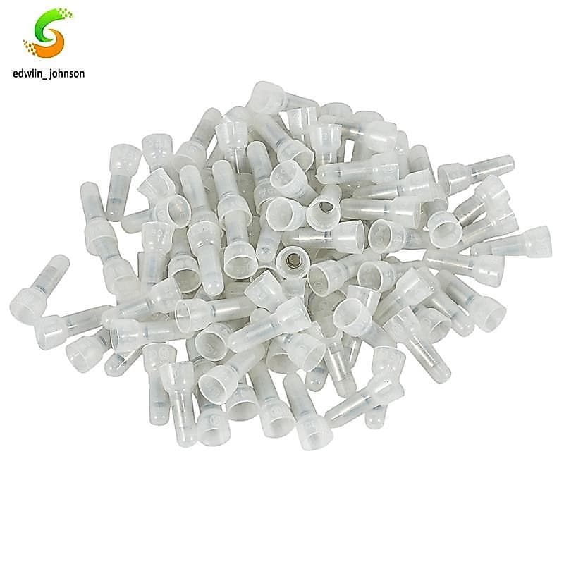 100pcs Tampa De Extremidade Fechada De Nylon Conectores Isolados Terminal De Crimpagem De Fio 16-14 AWG