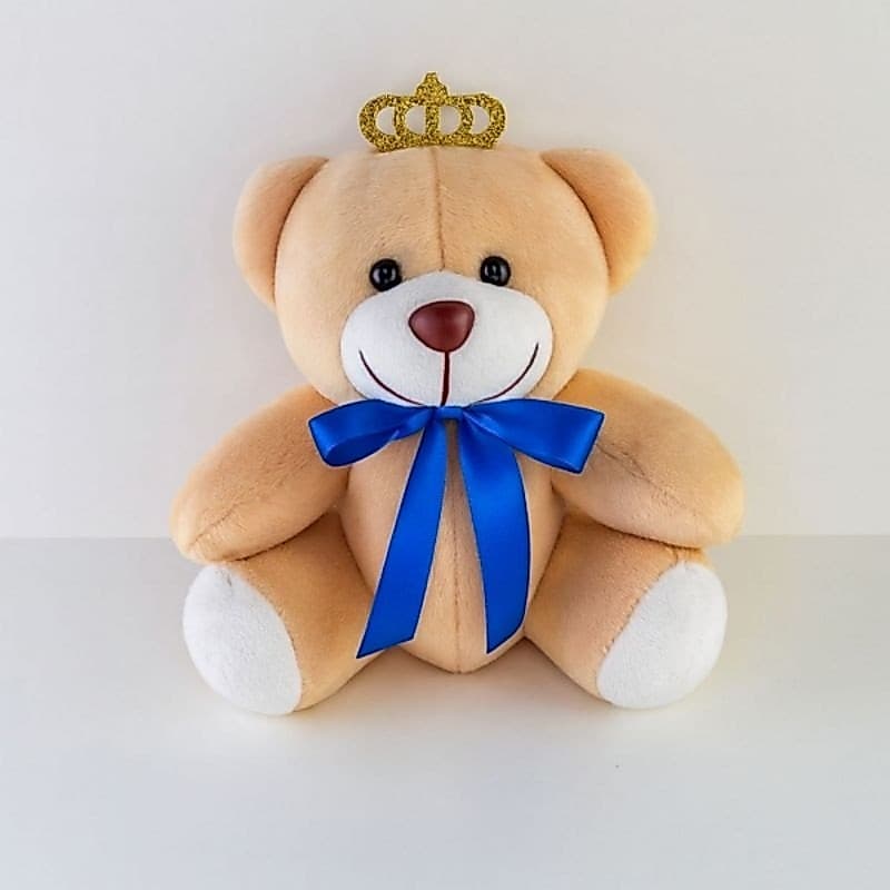 Urso De Pelúcia Articulado Avulso Azul Marinho Urso Para Nicho Decoração, Presente e Ensaio Fotográfico