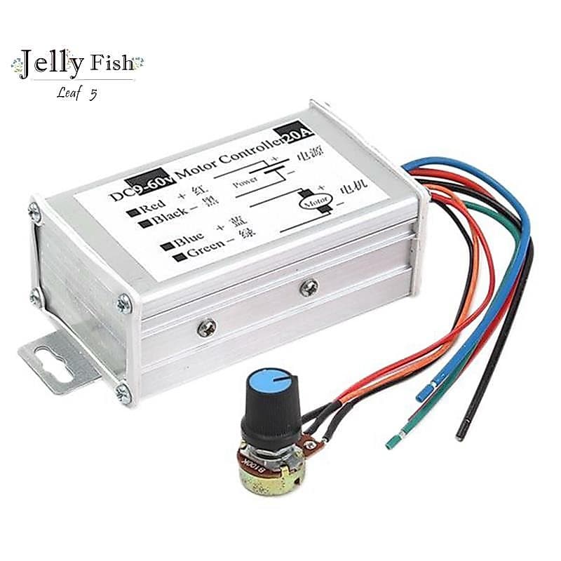Controlador De Velocidade Do Motor DC9V 12V 24V 48V 60V 20A PWM Regulador Driver 0-1200W Corrente Ajustável