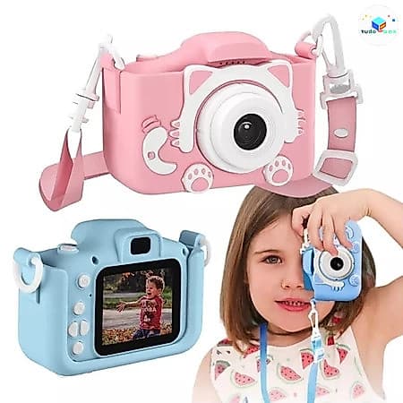 Camera Infantil Digital【Tira Foto De Verdade】 Filmadora Infantil Mini Maquina Fotografica Fotografa E Filma