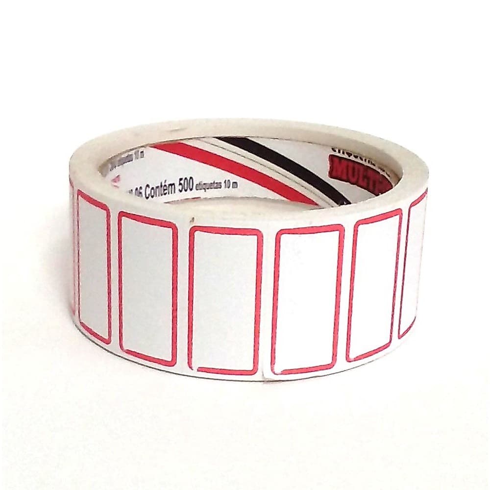 Etiqueta Adesiva de Preços N°6 39 x 20mm Com 10 Metros 500 Etiquetas Fitacrel