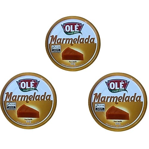 Kit 3 Marmelada Olé 600g – Sabor Tradicional que Encanta