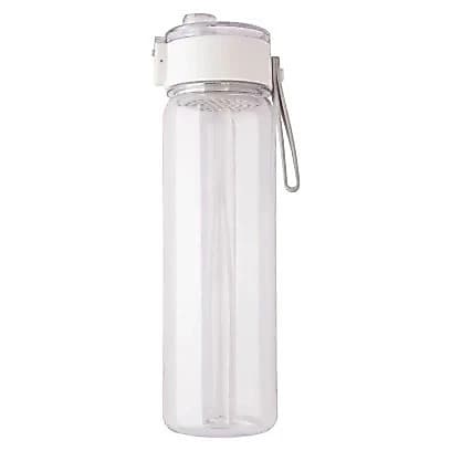 Garrafa de Água Transparente Motivacional Academia 800ml Plástico Portátil Tampa com Trava-5173
