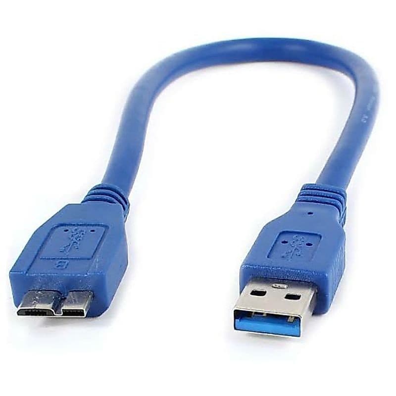 Cabo USB 3.0 para HD Externo Micro B Alta Velocidade 5Gbps 50cm  1 Metro 2metro
