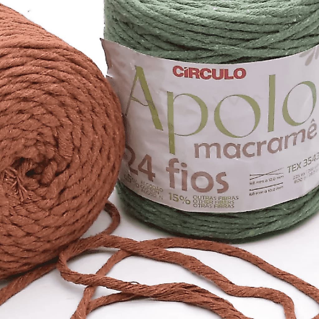 Barbante Apolo Macramê Circulo 24 Fios Cru 800g