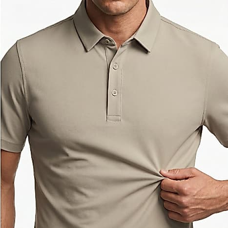 Camiseta Polo Masculina em Poliamida Estilo Casual