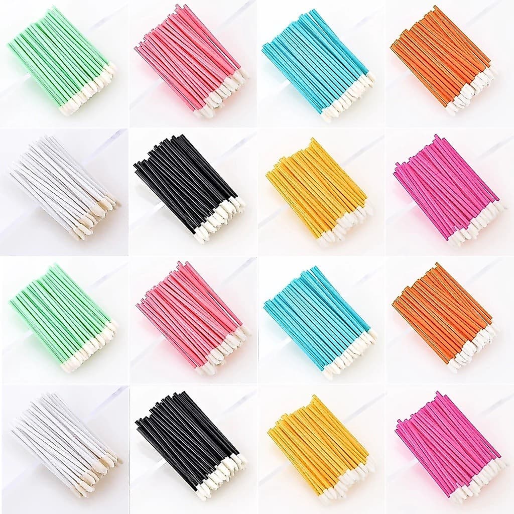 50pçs Escova Oca Descartável Para Lábios Gloss Wands Aplicador De Varinhas Maquiagem Pincéis Labiais Extensão Portátil Ferramentas De Beleza Cosméticas