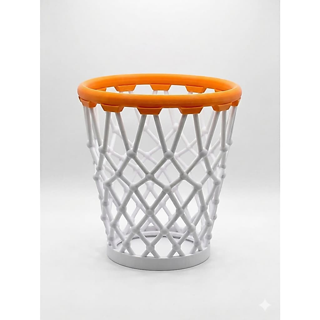 Cesto Aro de Basquete Organizador de Mesa Lixeira Criativa Mini Cesta Decorativa