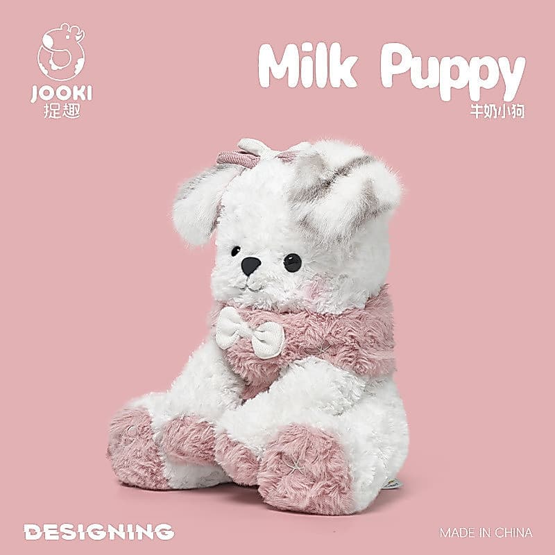 VOLUNN Leite Filhote de Cachorro Brinquedo de Pelúcia Boneca Fofa Travesseiro de Dormir Menina Boneca Presente de Aniver
