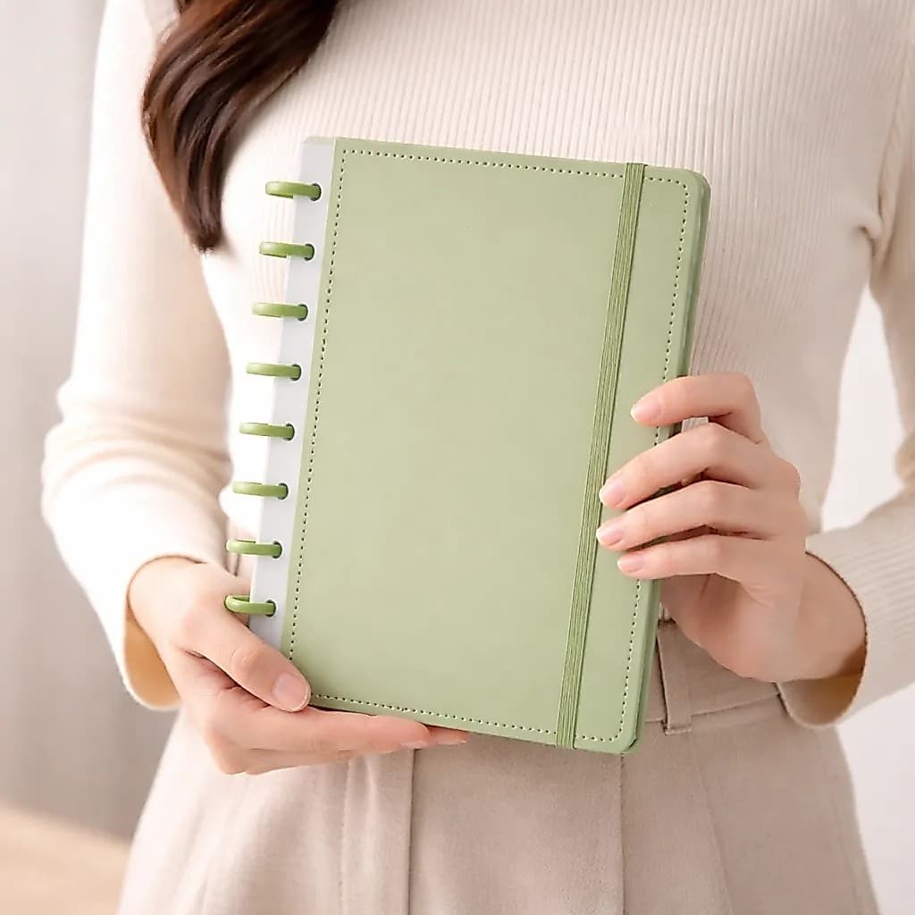 Caderno de Disco Capa Dura 80 Folhas Estudo Trabalho