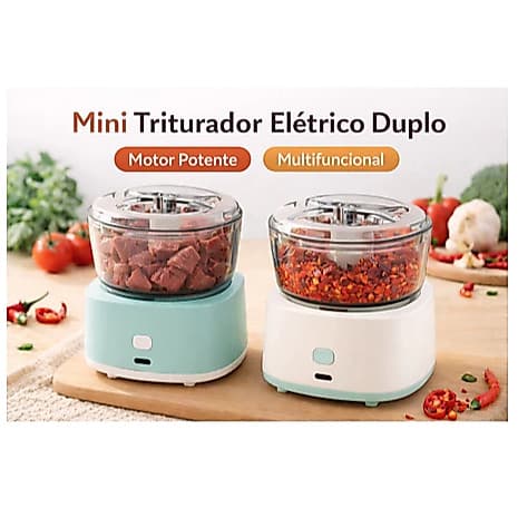 mini processador de alimentos elétrico picador de alho triturador de pimenta 350ml