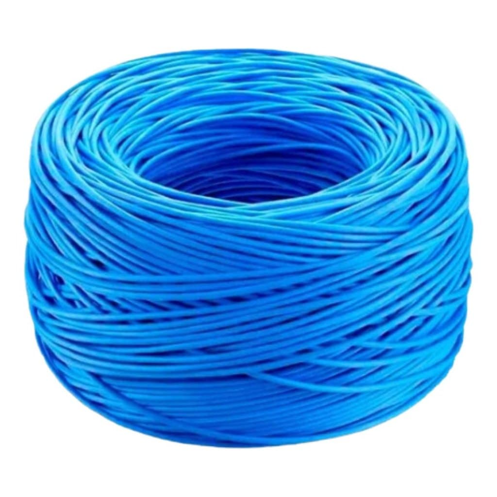 Cabo de Rede Cat6 U/UTP 30 m Azul Cobre Nu 24 AWG Furukawa Soho Plus Rolo sem Emendas 10 Gigabit