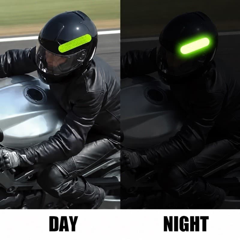 10 Adesivos Refletivos Luminosa Carro moto capacete Bau de moto bicicleta quadriciclos mochilas