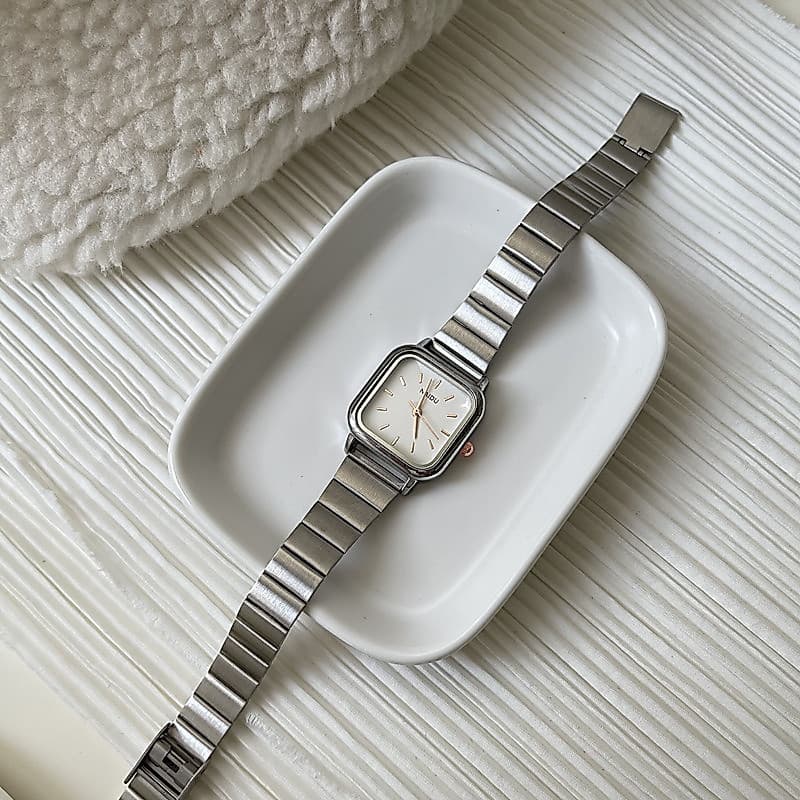 relogio feminino pequeno delicado relogio feminino luxo Nicho francês Design quadrado High-End relógio feminino ins esti