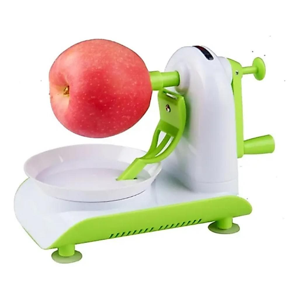 DESCASCADOR DE FRUTAS DE MESA MAQUINA TIRA CASCA LEGUMES MANUAL MAÇA BATATA MANIVELA BANCADA LUXO