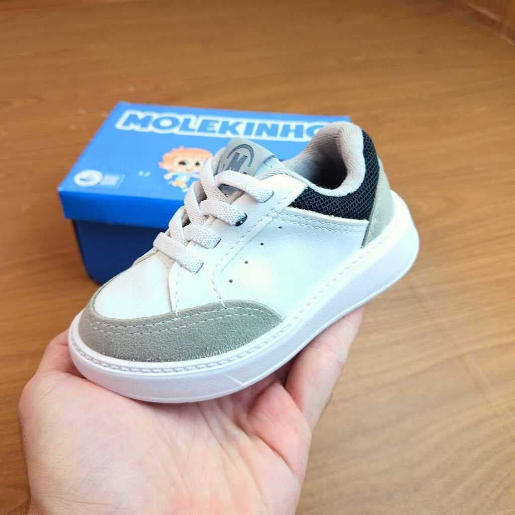 MOLEKINHO TENIS SOCIAL MODERNO ESTILOSO REF 2631.117 BRANCO