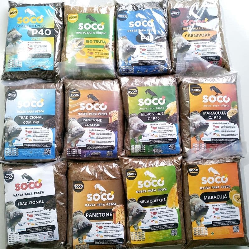 Variedades Massas pra pesca Socó