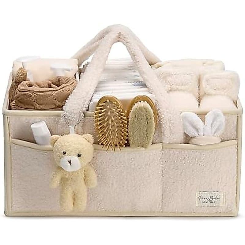 Organizador De Fraldas Para Bebês PeraBella Com Alça , Menino & amp ; Cesta De Presente Chá De Menina , Portátil Armazen