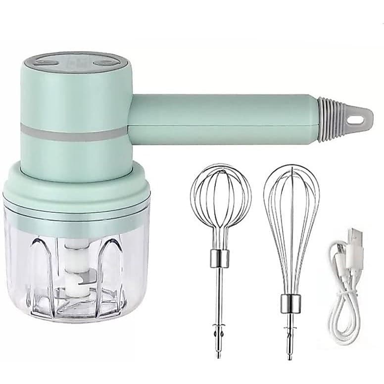 Mini Batedeira De Mão E Mixer Recarregável Portátil 3 Veloci Branco 50Mini Batedeira De Mão E Mixer Recarregável Portáti
