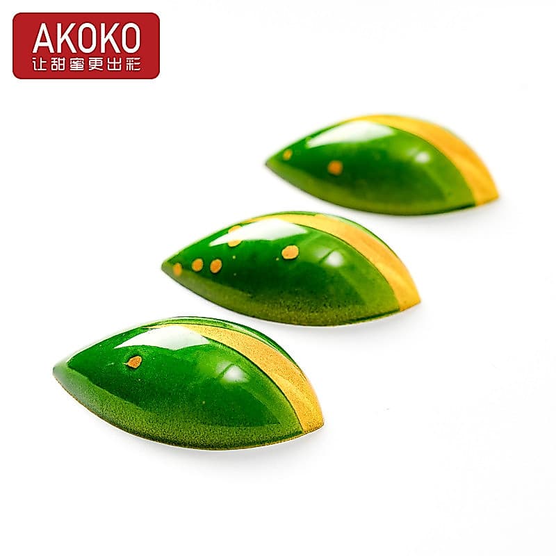 AKOKO forma de gota de água molde de chocolate tridimensional Material PC francês artesanal molde de cozimento de chocol