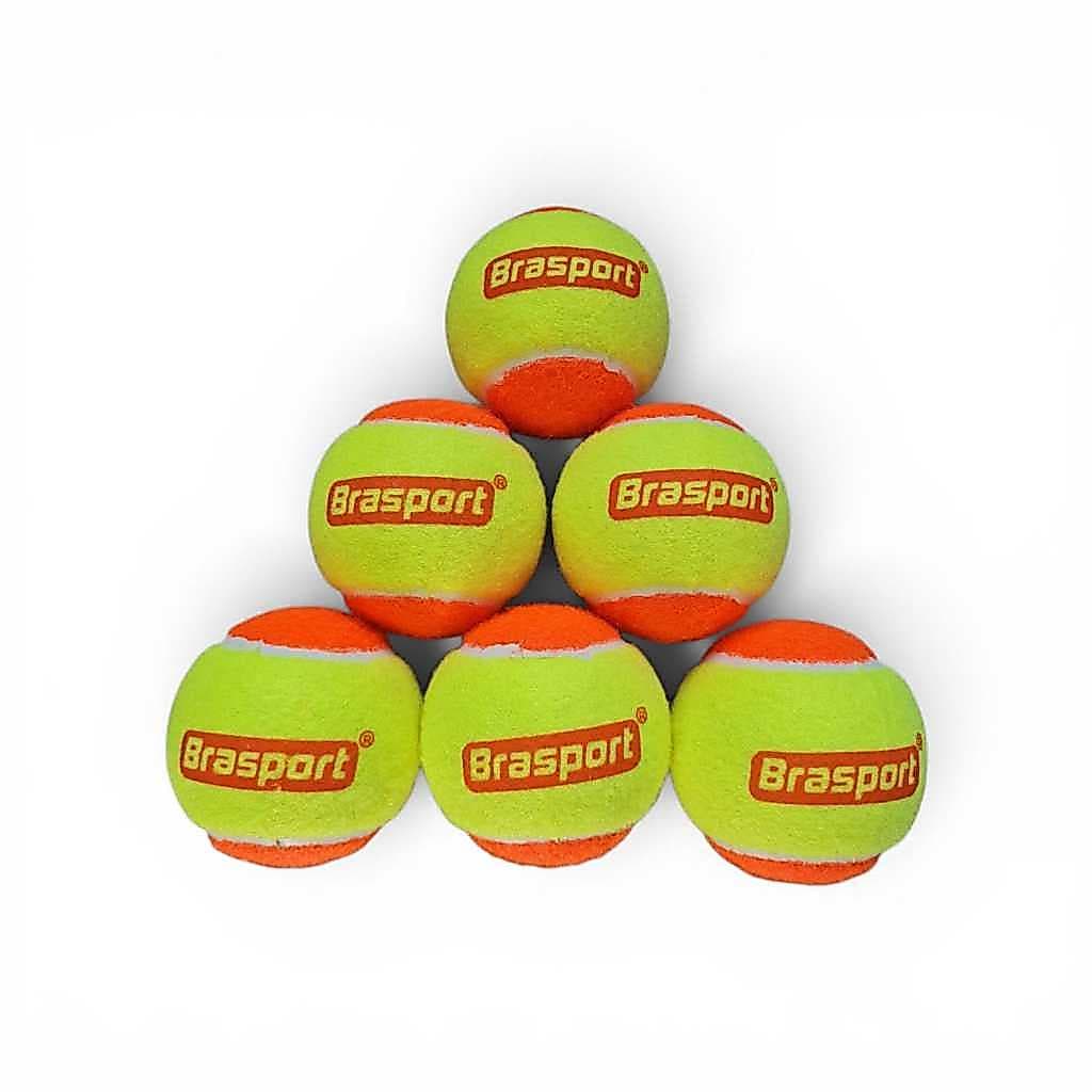 Kit 6 Bolas Beach Tennis Tenis Praia Treino Esporte e Areia Bolinhas
