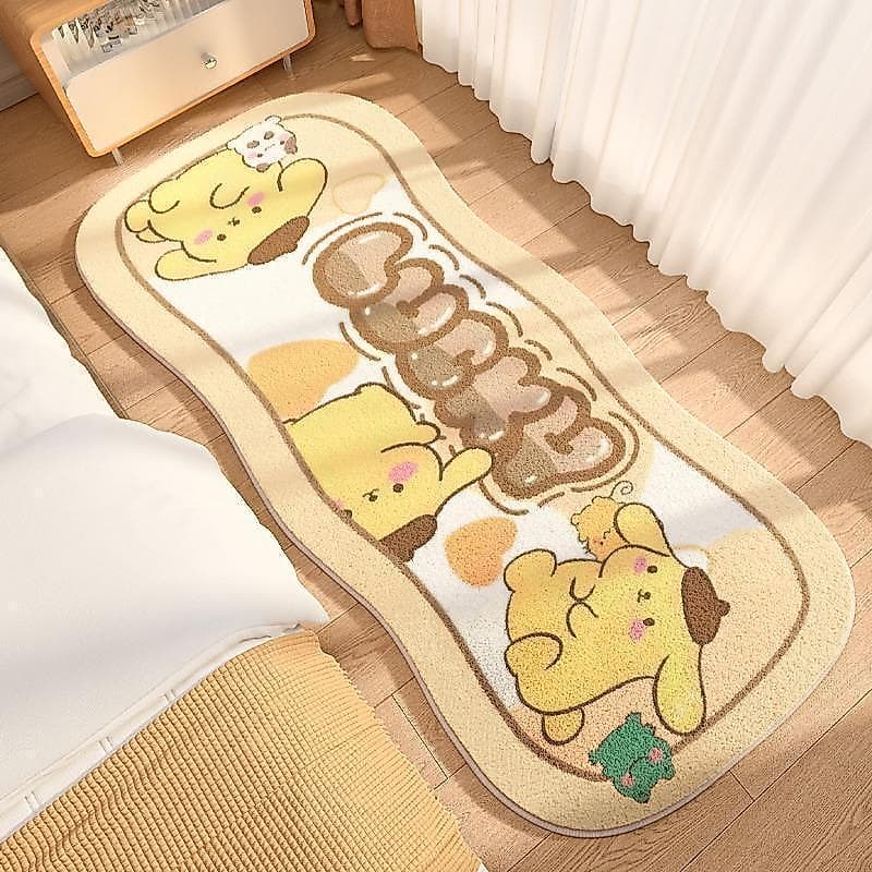 Imitação de caxemira dos desenhos animados tapete cabeceira quarto tira longa sala estar cabeceira mesa café cobertor Ba