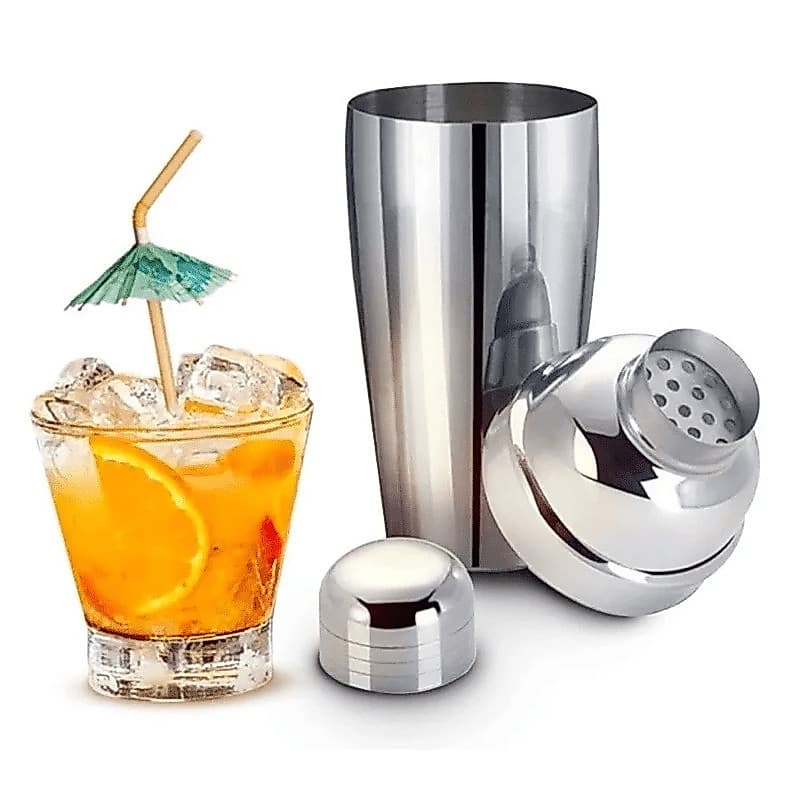 Coqueteleira Inox Bartender 350ml 750ml Caipirinha Dosador Drinks Premium Shake Bar