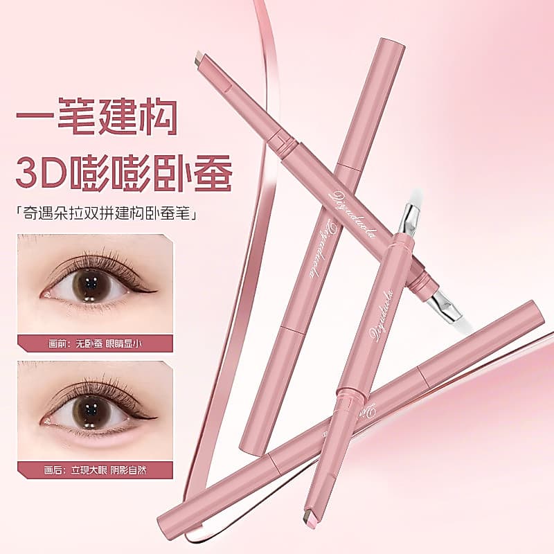 Adventure Dora Double-Spell Construction Deitado Silkworm Pen Inovador Double Core Use Convenientemente Desenhar a Sensa