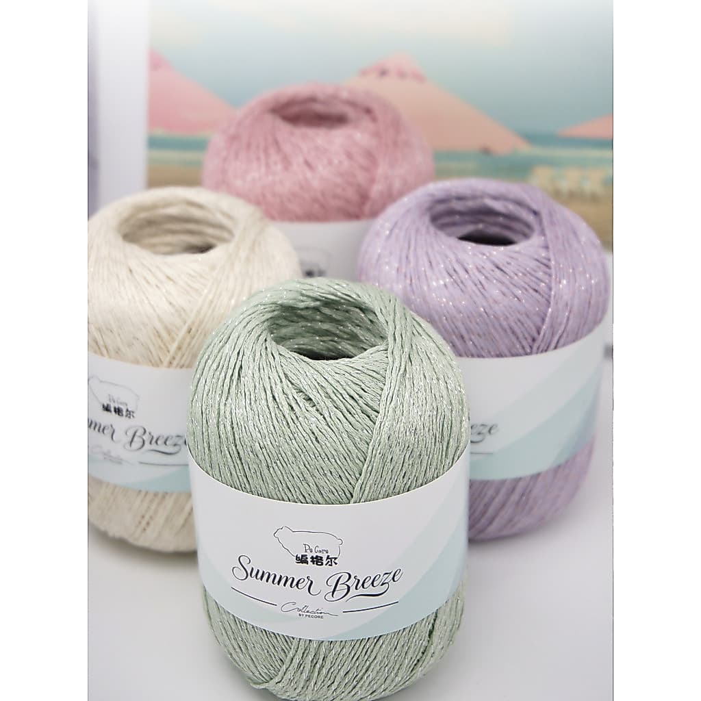 Tricô Ger linho fio de seda brilhante multicolorido Lyocell mão tricô fio Tencel crochê diy linha bola