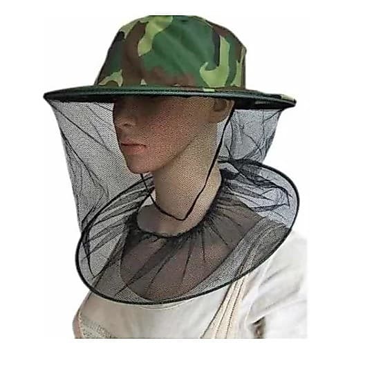 Chapéu Pescador Camuflado C/ Proteção Anti - Mosquitos
