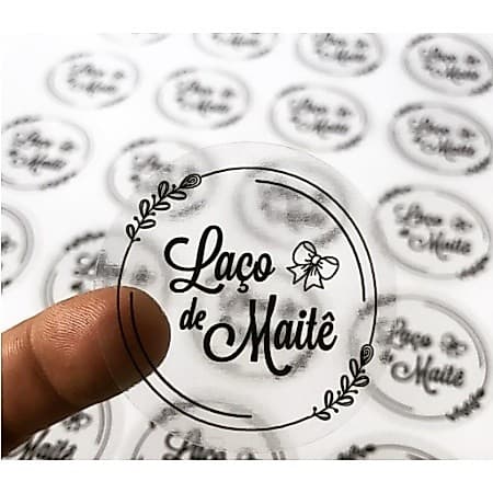 100 Etiquetas Rotulos Personalizado Adesivo Fosco Brilho 5x5 cm
