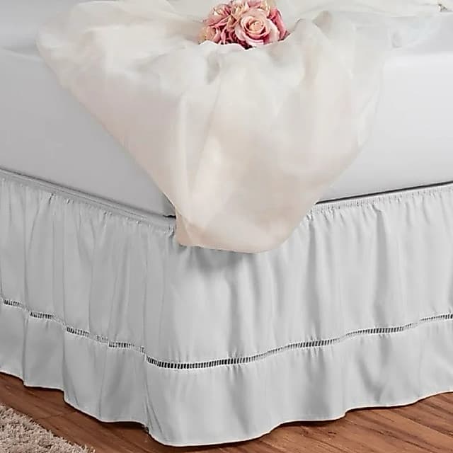 Saia Para Cama Box Casal Padráo Ponto Palito Ajustável