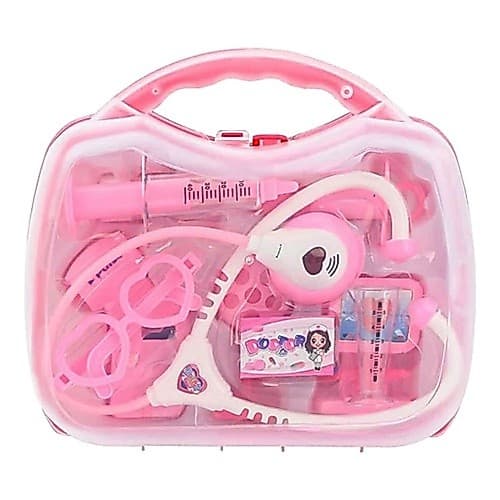 Kit Doutoura, Maleta Médica Rosa Menina Kit Maletinha Infantil Brinquedo Faz de Conta