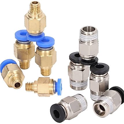 Kit conector pneumático pushfit - 2 conectores PC4-M6 + PC4-M10