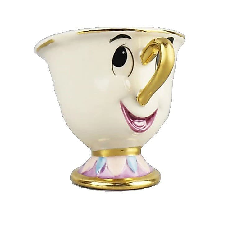 Zip Chip Xícara A Bela E A Fera Porcelana Decoração 40ml