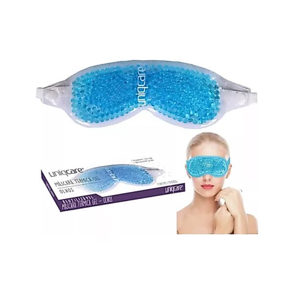 Uniqmed Máscara Térmica em Gel P/ Olhos Enxaqueca Sinusite Olheiras quente ou fria