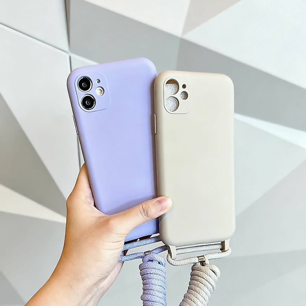 Capinha com Cordão Suporte de pescoço Aveludada para Xiaomi RM13C NOTE 13 PRO 4G 14C RM 15 RM 15C (XGB)