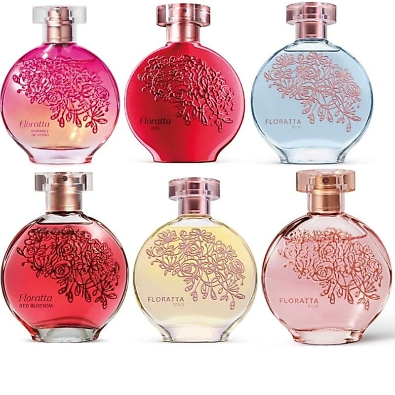 ✨ Perfume Floratta Boticário 75ml – Rosé, Red, Blue, Gold e Mais