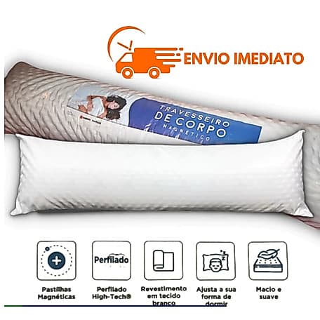 Travesseiro de Corpo High-Tech ortopédica Magnético Antialérgico Extra Pillow Contour Xuxão
