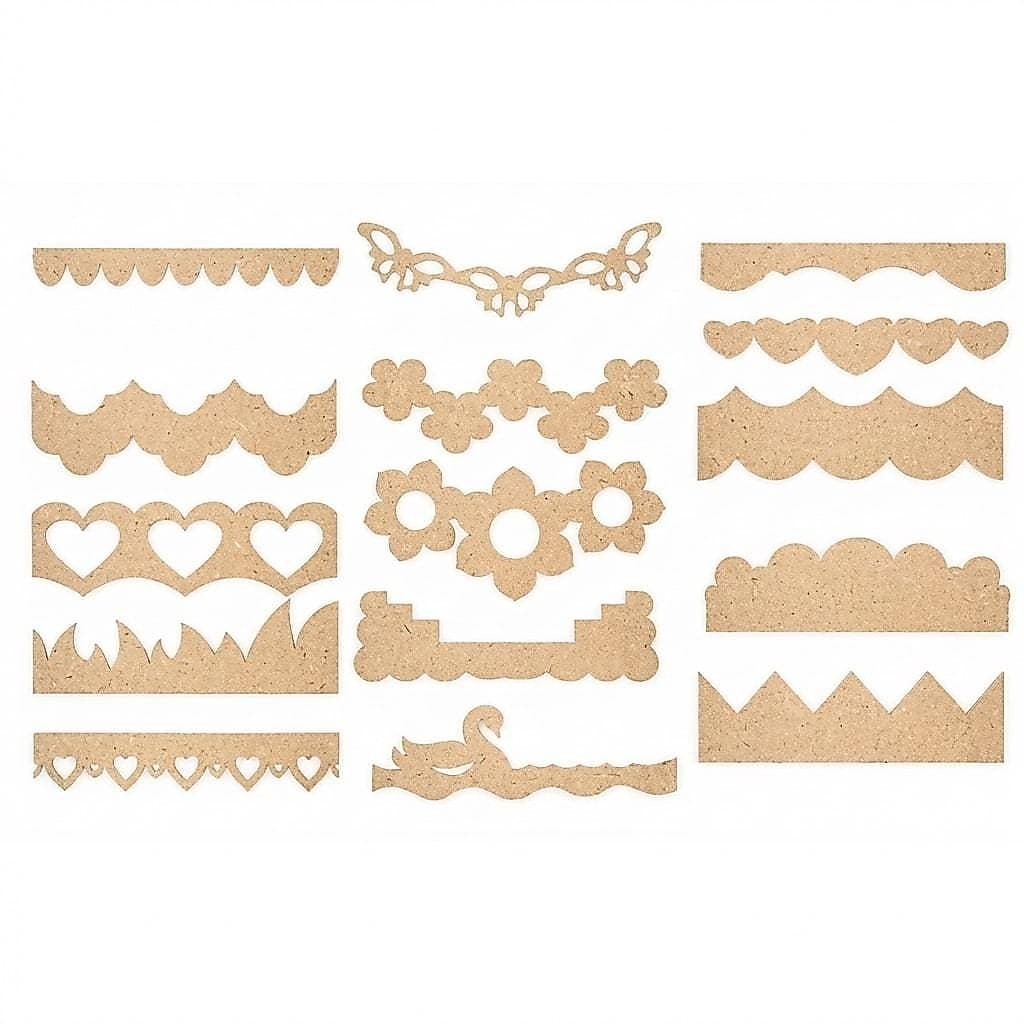 Kit 15 Réguas Barrados Falso Para Artesanato Patchwork - KIT A