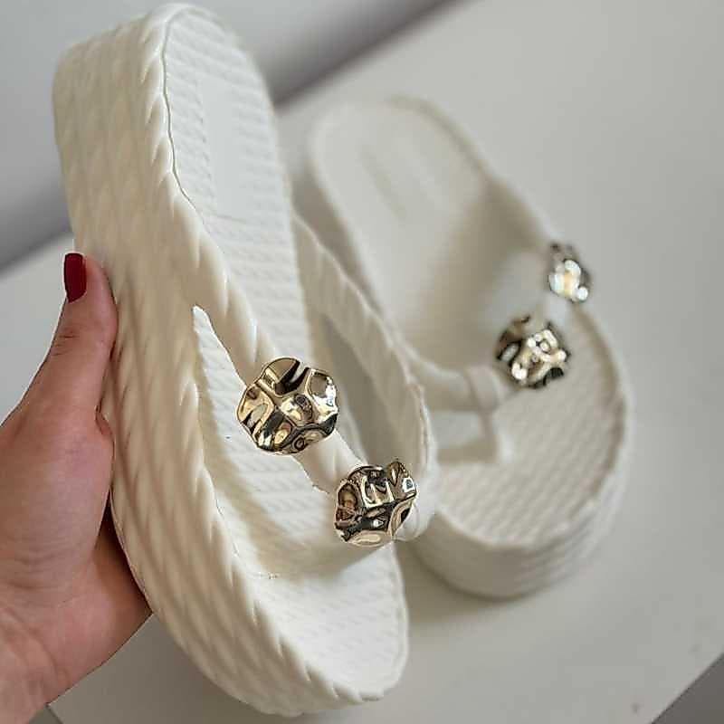 Chinelo Feminino Flip-Flop Brizza Sem Marca Confortável Casual Leve Macio 33 ao 40