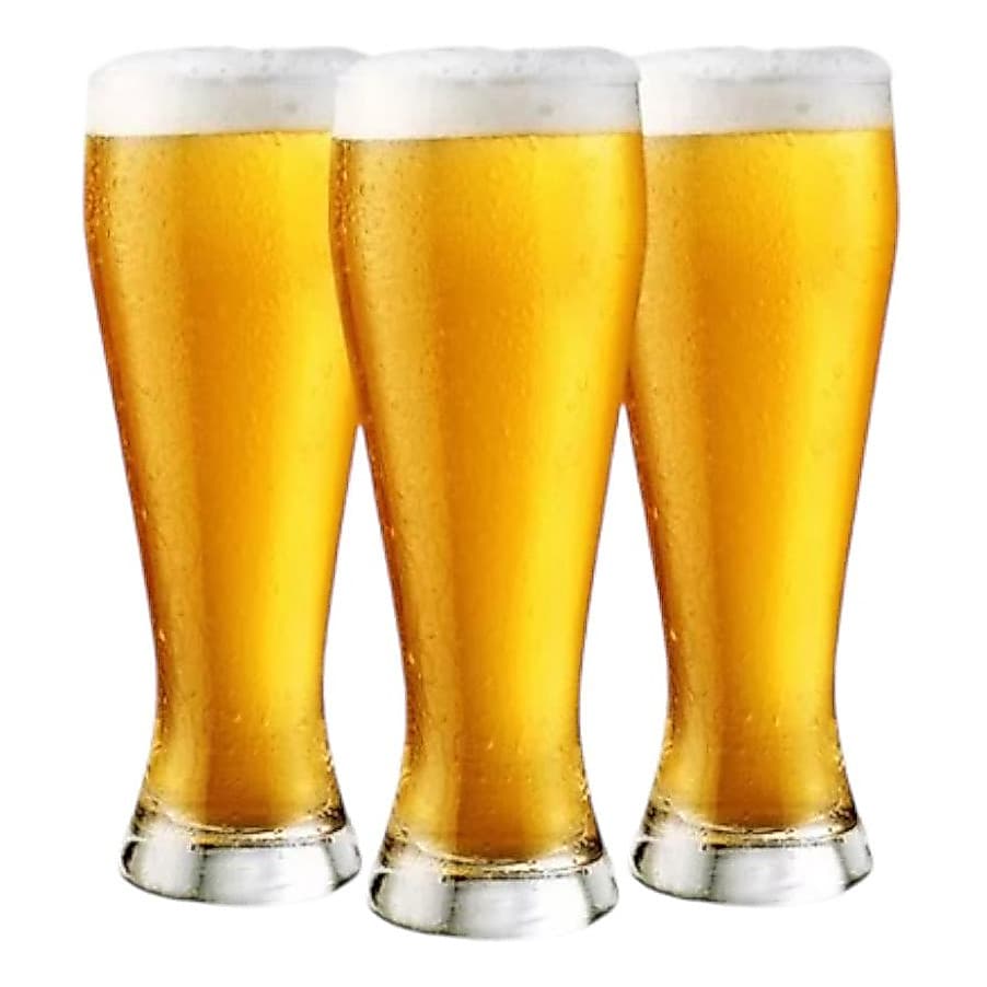 Jogo 06 Copos Vidro Tulipa Chopp Cerveja 440ml