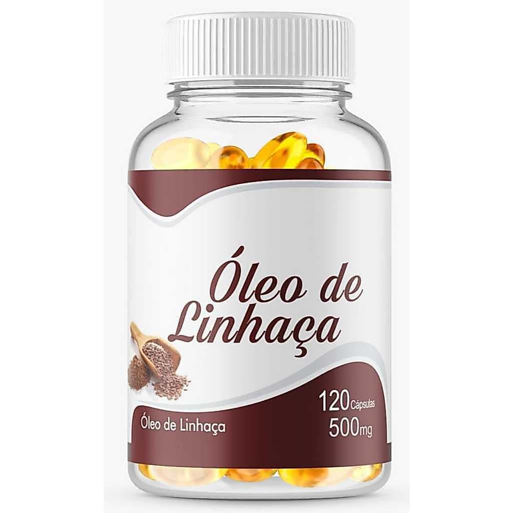Óleo De Linhaça 500mg Formula Avançada - Materia Prima Importada (ESCOLHA A QUANTIDADE)