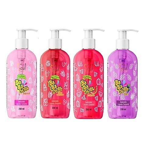 Kit 4 Sabonetes Liquido Corporal Soul