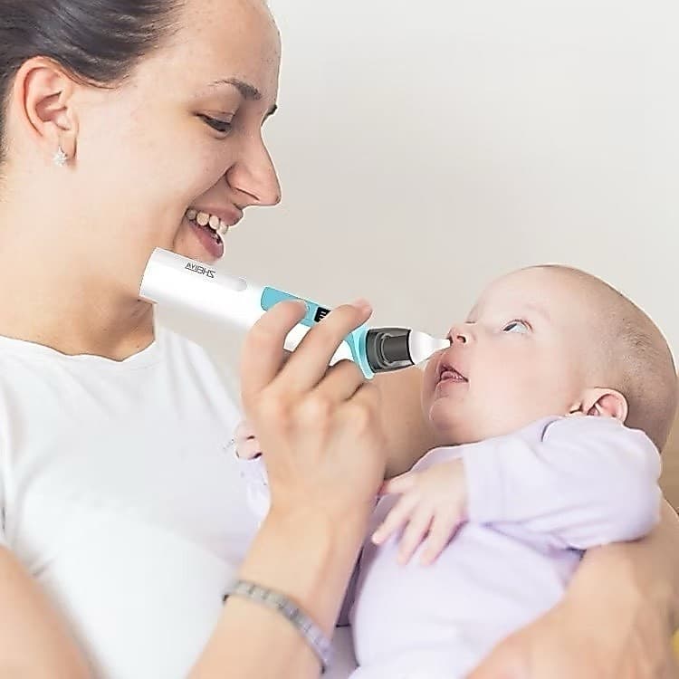 Aspirador Nasal Recarregável Para Bebês Silicone Ajustável Sucção Elétrica Crianças