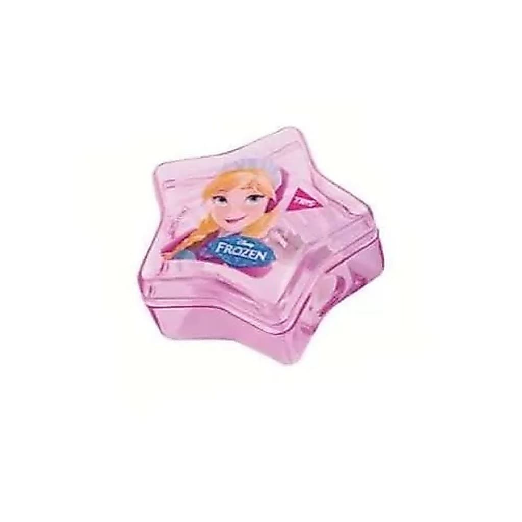 Apontador C/ Deposito Frozen Tris Rosa Estrela